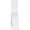 Ekena Millwork Archdale Architectural Grade PVC Gable Bracket, 48"W x 18"H x 4"D x 4"F, 9/12 Pitch GBP048X18X0404ARC00 - alternate 4